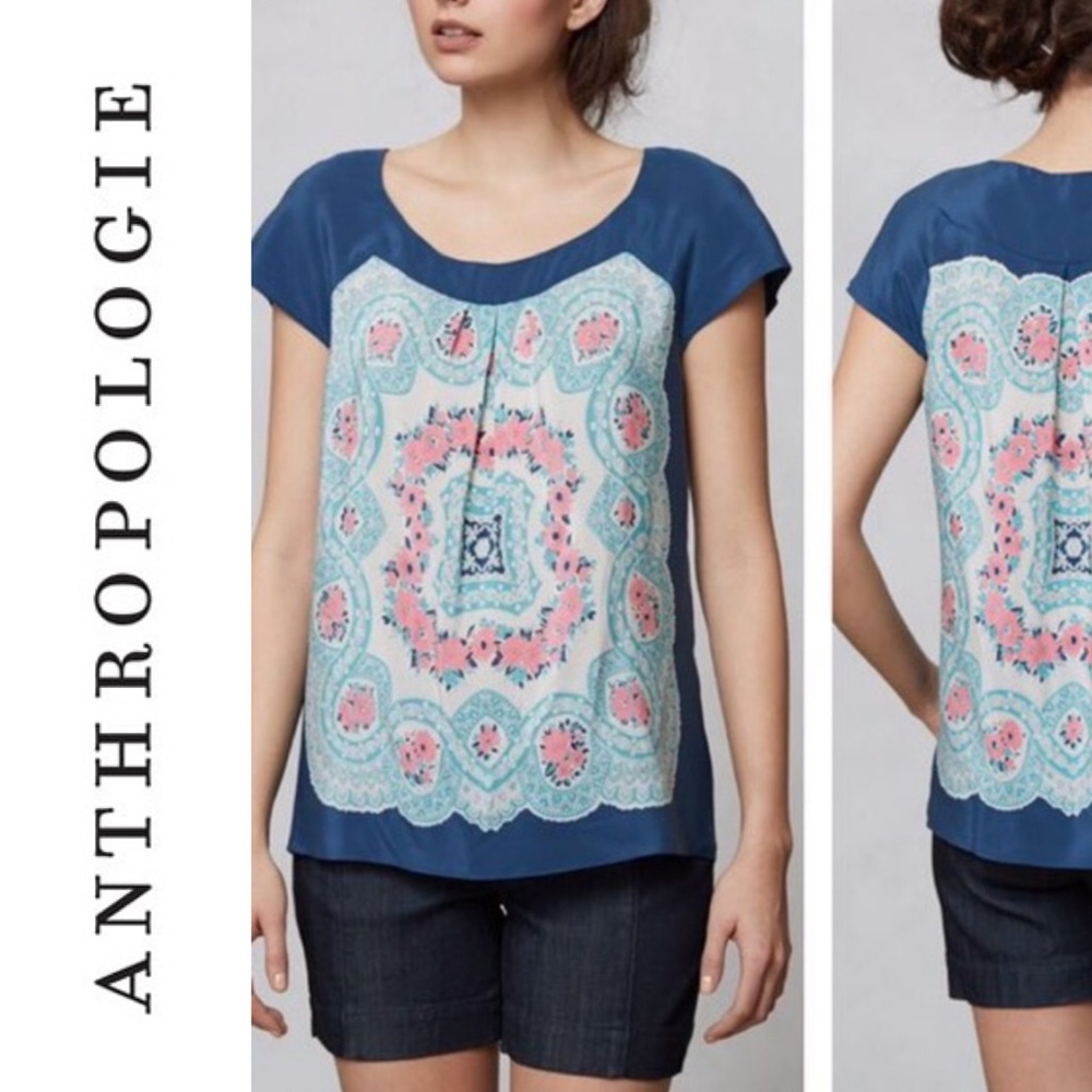 🌵Silk Zoom blouse "Anthropologie "🌵